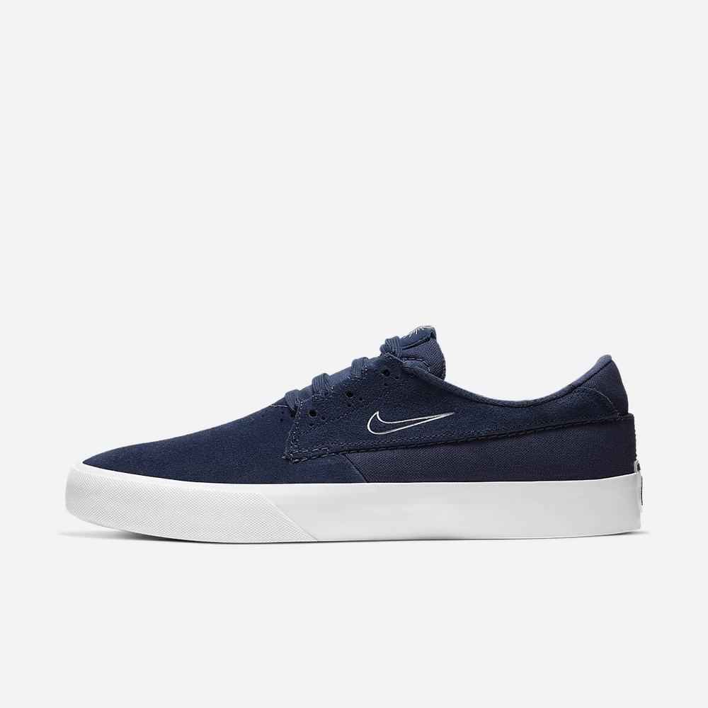 Chaussure De Skate Nike SB Shane Bleu Marine 5069-324 Midnight Navy/Cerulean/Gum Light Brown/White Homme | EWA-60079802